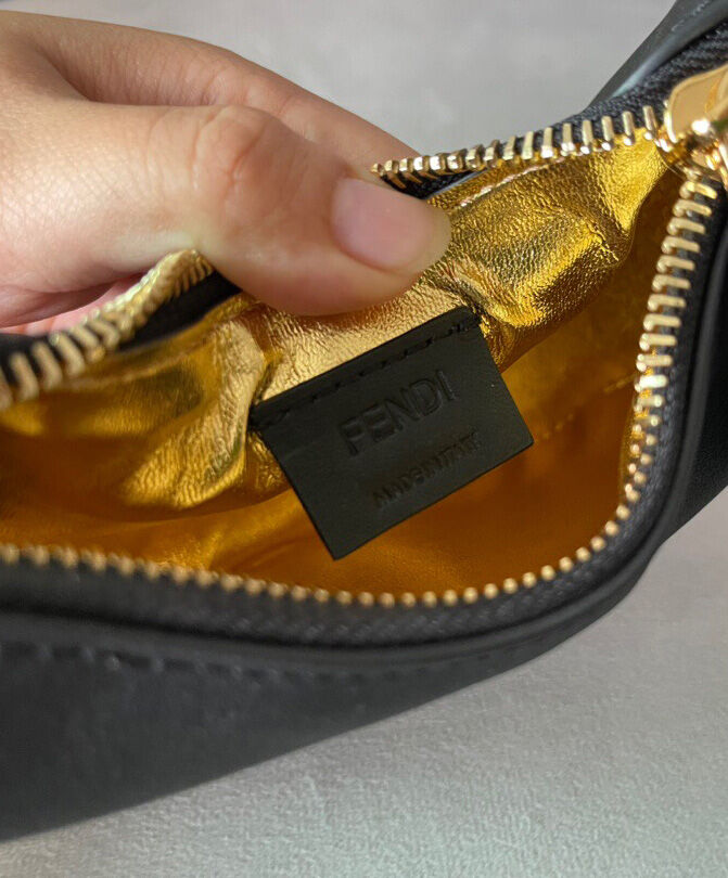 Fendi Nano Fendigraphy Hobo Bag 7AS089 Black